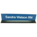 Desk Name Plate w/ Black Acrylic Base (10")